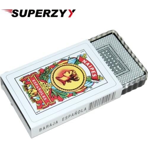 1 Set/50pcs Spanish Plastic Playing Cards Waterproof Cards Durable Playing Cards Creative Gift New Plastic Poker Cards Game