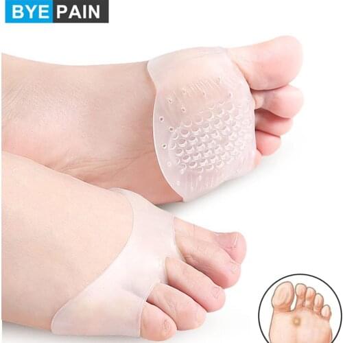 1Pair Honeycomb Forefoot Pads, Metatarsal Pads for Women, Soft Gel Ball of Foot Cushion for Pain Relief, Diabetic Feet, Blisters