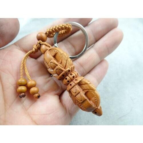 Mahogany Three-dimensional Engraving Keychain Lifelike Method Keyring gift for friends women men jewelry car keychain 1pcs