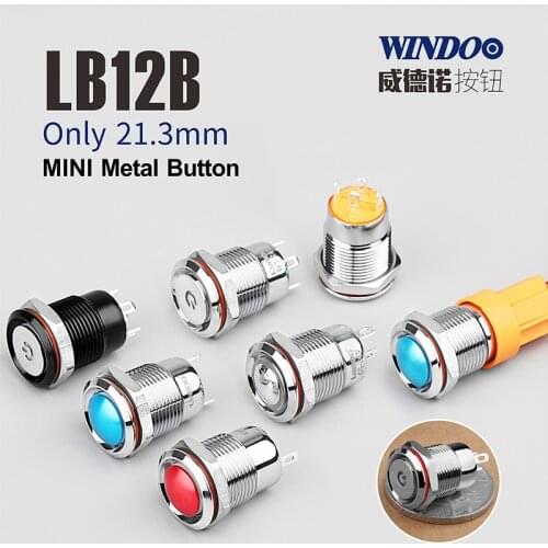 12mm 4 position selector mechanical waterproof micro push button switch for kitchen hood