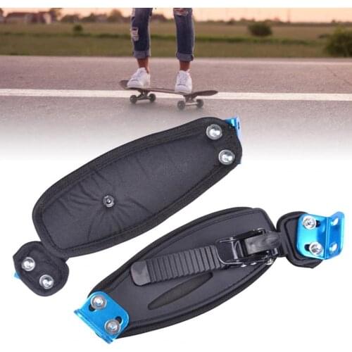 2Pcs Foot Holder Universal Adjustable Black Mountain Skateboard Foot Band Strap for Sports