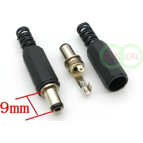 250pcs DC 5.5mm x 2.1 mm Barrel DC Power Plug Connector for CCTV adapter