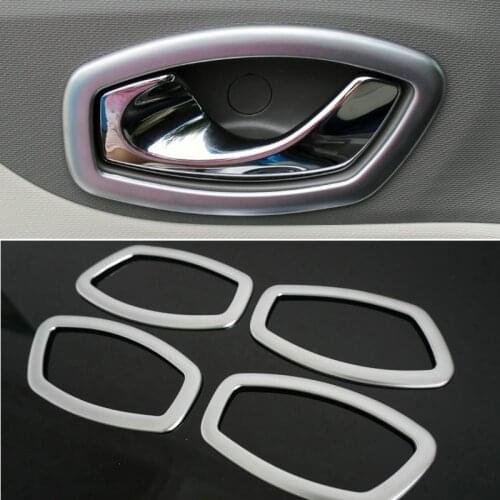 ABS Interior door shake handshandle box bowl cover Window lift button sequins car sticker Car Accessories For Renault Captur