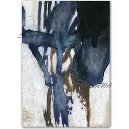 Abstract 100% Hand Drawn Dark Color Decorative Items Oil Painting Canvas Wall Art Home Wall Decor Showpieces Abstract Artwork