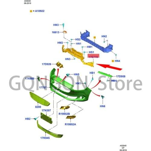 CAR front bumper lower bracket bracket For dMo nd eoE sco rt water tank lower bracket front bumper inner iron support