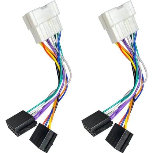Car Radio ISO Adapter Cable Plug Harness Connector for Hyundai Santa Fe Sonata Accent Elantra Getz Tucson for Kia