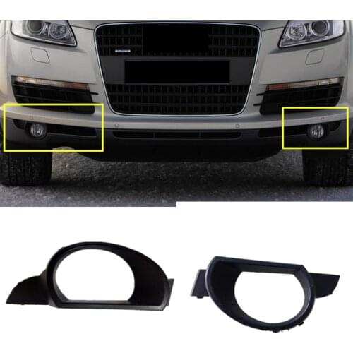 Car-styling Front Lower Bumper Accessories Q7 Car Fog Light Grille Auto Fog Lamp Cover Grills For Audi- Q7 2006 2007 2008 2009