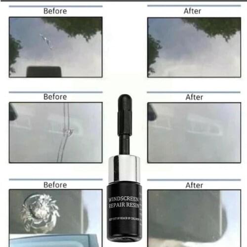 White Car Windshield Repair Tool DIY Car Window Repair Auto Glass Curing Tools Crack Restore Glass Scratch Kit Glue W6U2