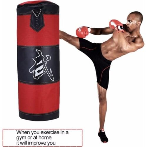 70cm Boxing Punching Bag Boxing Sandbags Striking Drop Hollow Empty Sand Bag Punch Target Training Fitness MMA Hook Hanging Kick
