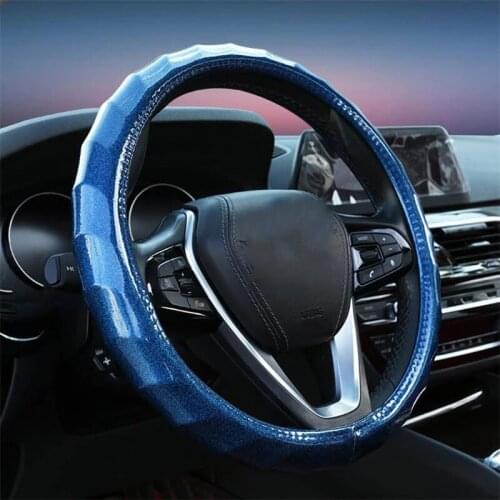 38cm Steering Wheel Cover Non-slip Colorful Breathable Universal Car Assessoires Funda Volante Coche Auto Accessories Interior