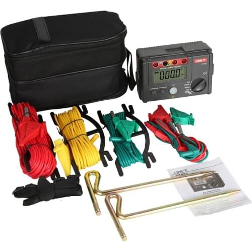 UNI-T UT522 Digital Earth Ground Resistance Tester Lightning Rod Lightning Detector Low Tester