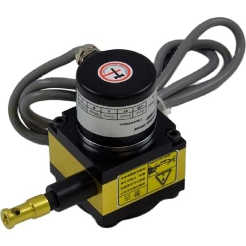 CALT draw-wire displacement sensor 1000mm stroke wire encoder 0.1mm per pulse position LVDT transducer digital signal output