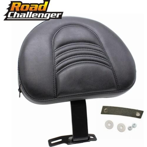 For Harley Heritage Softail Fatboy 2007-2017 2016 Black Motorcycle Backrest Adjustable Plug-In Driver Rider Backrest Pad