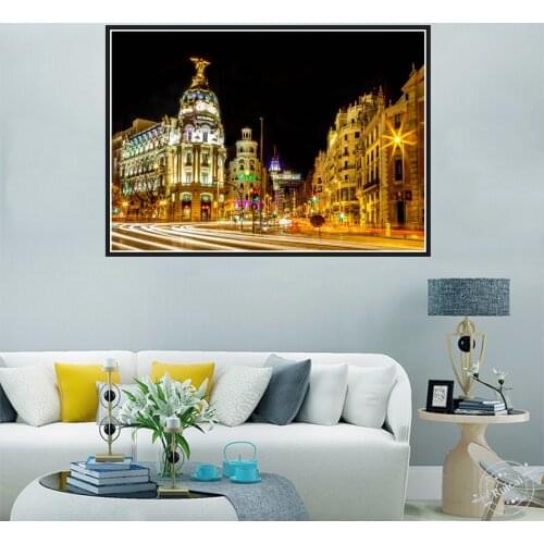 Madrid Travel Poster Spain Wall Art Prints Clear Image Room Bar Canvas Painting Wall Picture Home Decor