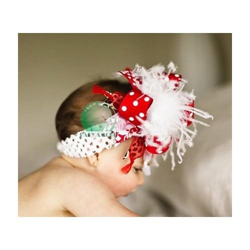 HOOYI 1PC Girls' baby headwear Accessories headbands Christmas
