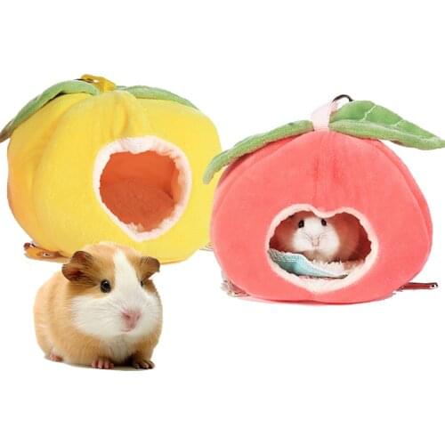Hamster Pet Cage Cotton Bed House Small Animal Nest Winter Warm Bed House Nest For Pet Hedgehog Rabbit Chinchilla Rat