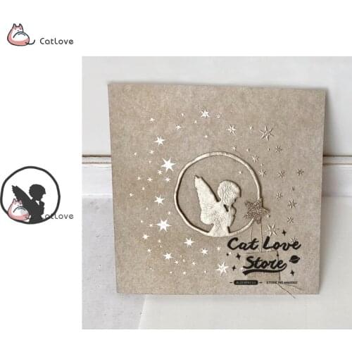 Praying Angel Metal Cutting Dies Stencils For DIY Scrapbooking Paper Card Decorative Craft Dies Embossing Die Cuts New 2019