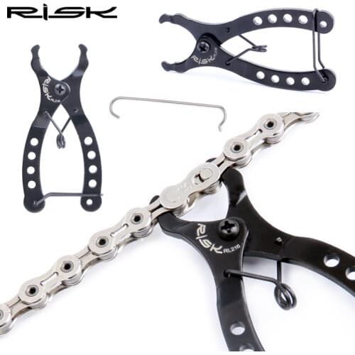 RISK Mini Bike Chain Quick Link Tool with Hook up Multi Link Plier MTB Road Cycling Chain Clamp Magic Buckle Bicycle Tool Kit