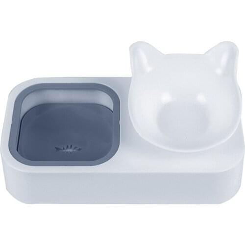 Legendog Double Pet Food Plastic Elevated Dog Water Bowl Slow Water Feeder Pet Bowl Cute Pet Food Feeding Water Cats Feeder Bowl