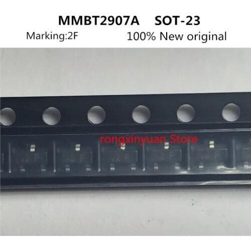 MMBT2907A 2F 2020+ SOT-23 MMBT2907 MMBT2907ALT1G MMBT2907A-7-F 60V/0.6A PNP SMALL SIGNAL TRANSISTOR 100% New original