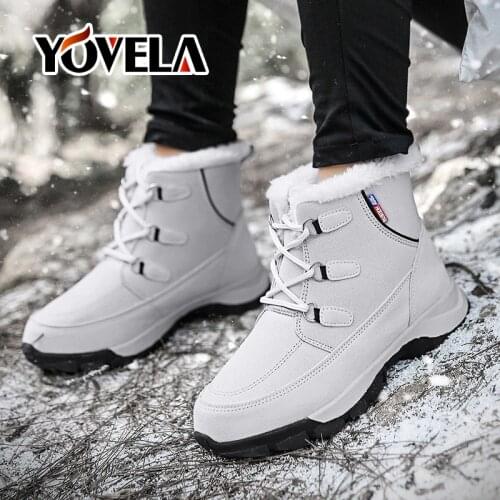 Fashion Women Boots Waterproof Winter Shoes Women Snow Boots Platform Keep Warm Ankle Winter Boots Outdoor Non-slip Rain Boots