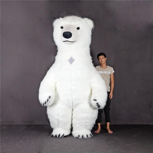 Inflatable polar bear Inflatable Outdoor Toys Giant Adult Dress UP Clothes Christmas Halloween Party Decoration