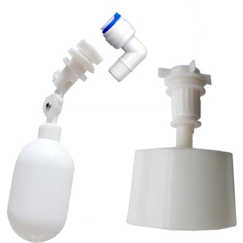 Lower Floating ball upper float ball for Small connector Adjustable Plastic Float Valve for Aquarium Reverse Osmosis System