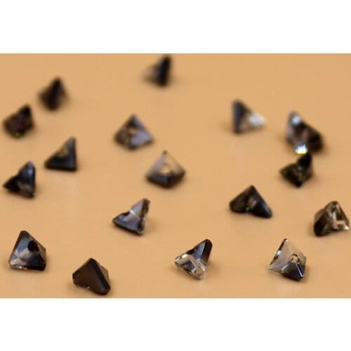 Wholesale 6mm 100pcs Triangle Austria Crystal Beads For Jewelry Making DIY Handmade Bracelet