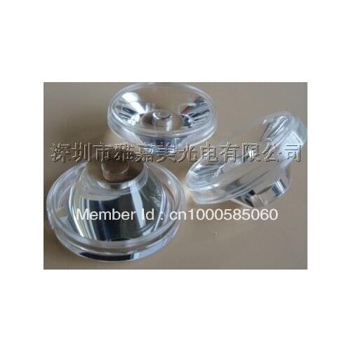 Wholesale- LED lens 35.8MM smooth 30 degrees lens, LED optical lens , 1W 3W Reflector Collimator lens