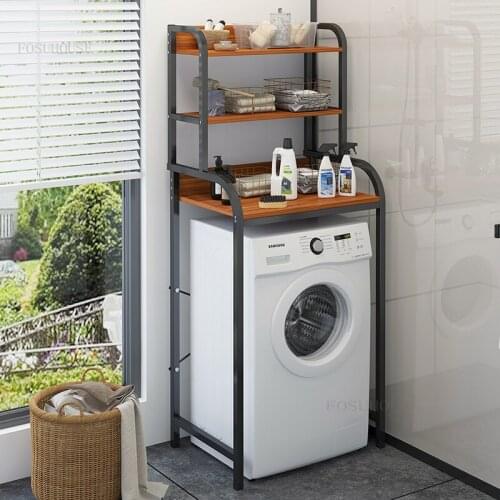 Bathroom Organizer Home Furniture Cloakroom Floor Storage Shelves for Balcony Toilet Bathroom Storage Rack Accessories