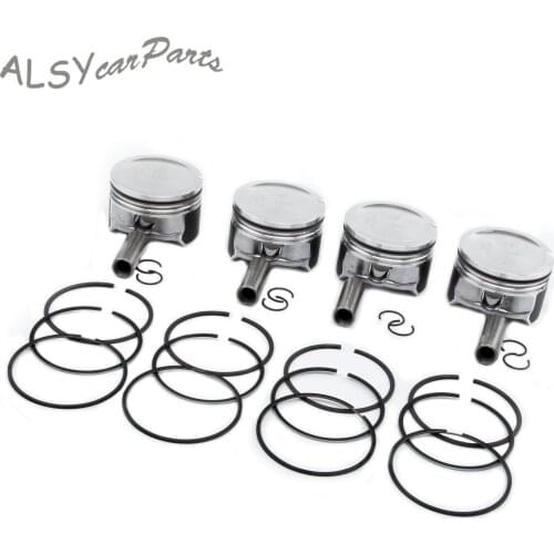 06B 107 065 B 19MM Piston & Piston Rings Set For VW Golf Jetta MK4 Passat B5 Bora Sharan Skoda Octavia Superb Seat Ibiza 2.0 AZH