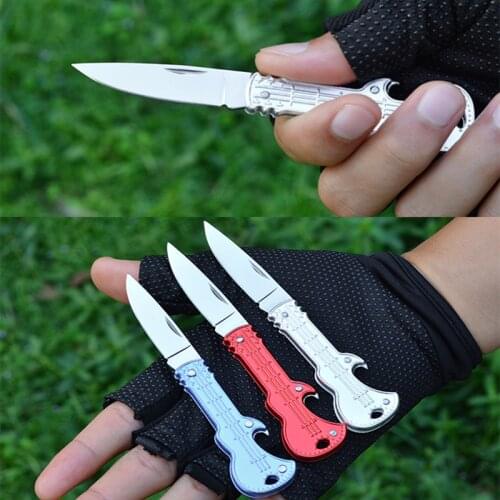Portable Mini Folding Blade Knife Pocket Tool Outdoor Military Survival Knives Keychain Tool Self Defense Knife Camping