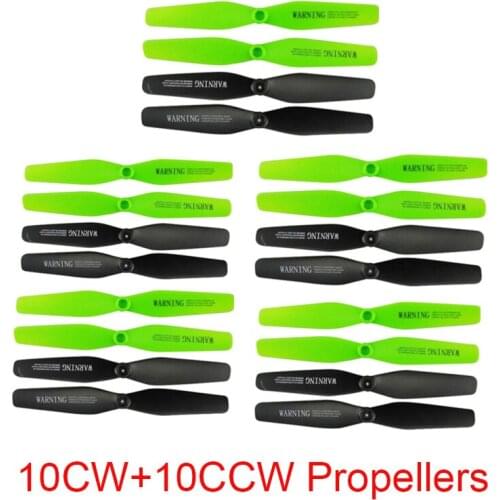 20PCS Propellers For Syma X54HC X54HW RC Quadcopter Drone Spare Parts CW CCW propeller Blades