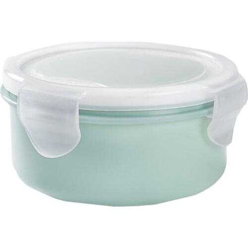Mini Round Food Storage Box Rectangle Plastic Storage Box Small Lunch Box Kitchen Lunch Box Refrigerator Sealed Box