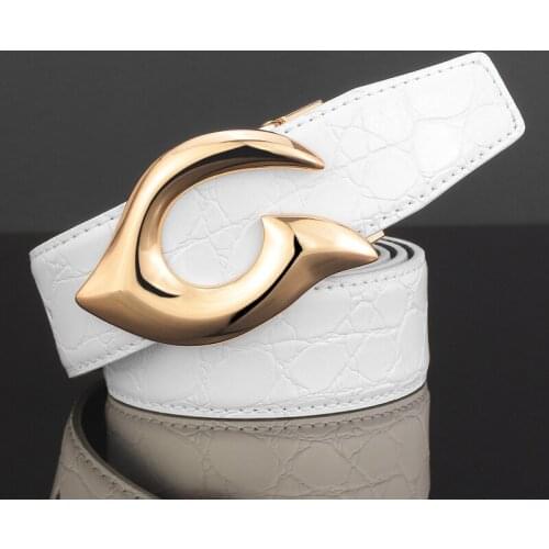 Fashion Waist Strap luxury Cowskin casual Waist Strap young men cowboy high quality genuine leather off white belt men