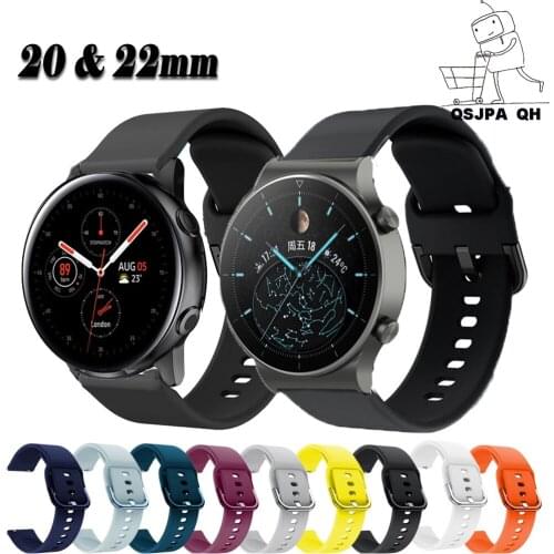 Strap FOR Samsung Galaxy Watch Active 2 40/44mm Gear sport wrist bracelet watchband 22mm for Huawei Watch GT 2 GT 46mm /GT 2e