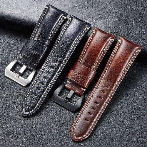 Genuine Leather Watch Band Vintage cowhide Watch Belt New Style Sport Strap Men Watch Chain Watch Accessories Watch bracelet