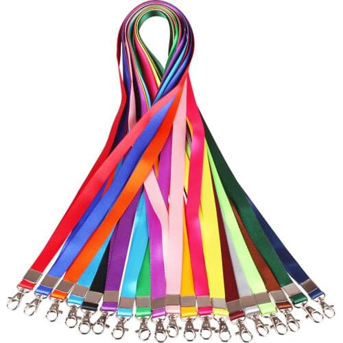 Hanging Neck Rope Lanyard for Mobile Phone Straps Camera USB Holder ID Pass Card Name Badge Holder Keys Metal Clip