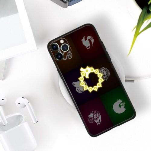 Nanatsu no Taizai anime tattoos symbols For iPhone se 6 6s 7 8 plus x xr xs 11 pro max soft silicone phone case cover shell