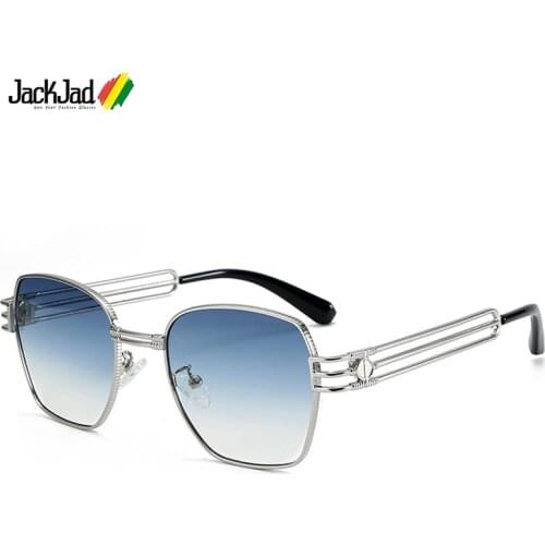 JackJad 2021 Fashion Cool SteamPunk Style Punk Rock Sunglasses Men Women Vintage Classic Metal Sun Glasses Oculos De Sol 3070