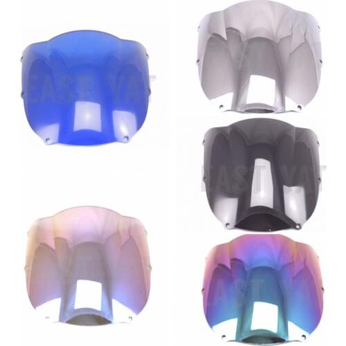 Motorcycle windshield black white blue silver suitable for Kawasaki ZX 6R 636 98-99 years front wind deflector 1998 1999