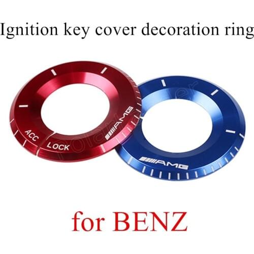 Factory price sale 3 colors to choose For B-ENZ Ignition Switch cover key switch decoration ring