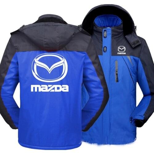 Winter Jacket Men MAZDA Windbreaker Windproof Waterproof Thicken Fleece Outwear Cycling Jersey Outdoorsports Military