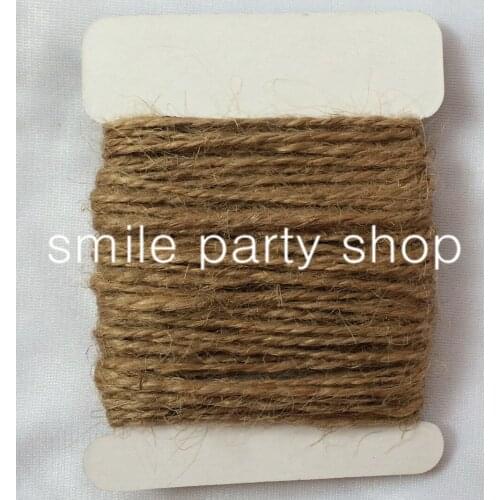 10cards/lot(total (100yards) 100% natural jute twine ,jute rope, jute string used in all kind packing