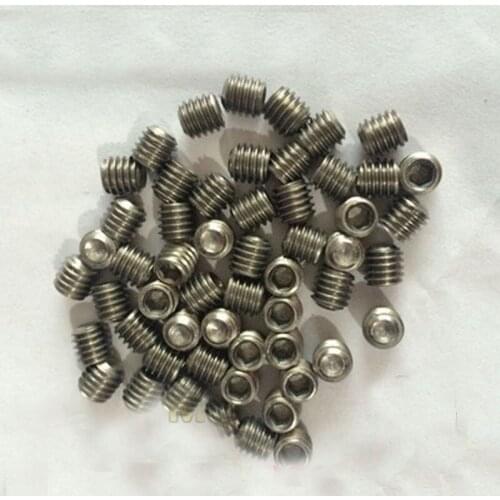 2PCS Set Screws M1.6 Hex socket Screw GR2/TA2 Pure Titanium 4-12mm Length