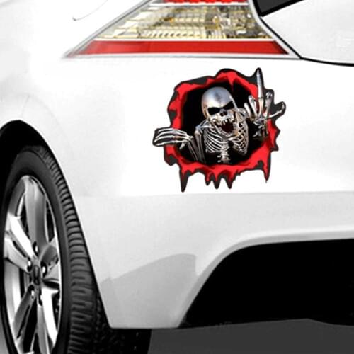 NEW 3PCS Terror Rock Sticker Pack Skeleton Dark Skull Stickers Style Phone Bicycle Toy Stickers For Laptop Fridge Random Gu U6I4