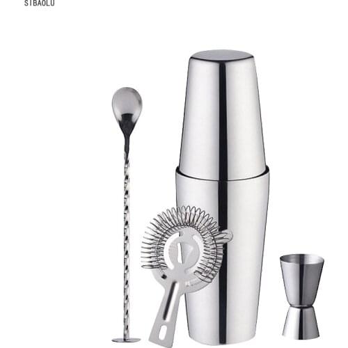 Botique-Bartender Set For Professional Bartenders And Family Bars,5 Piece Set Of Boston Cocktail Shaker Bartender Tool