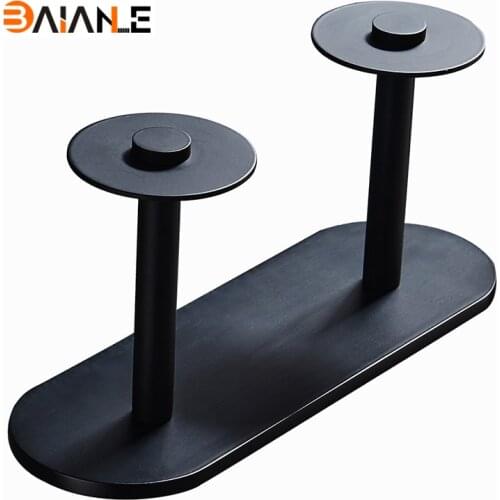 Toilet Paper Holder Free shipping Promotion Modern Black Space Aluminum Wall Mounted Tissue Bar