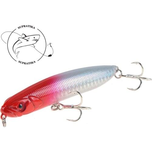 9cm/18g Artificial Pencil Sinking Wobblers Professional Fishing Lure Hard Bait 3D Eyes High Quality Plastic Fishing Bait