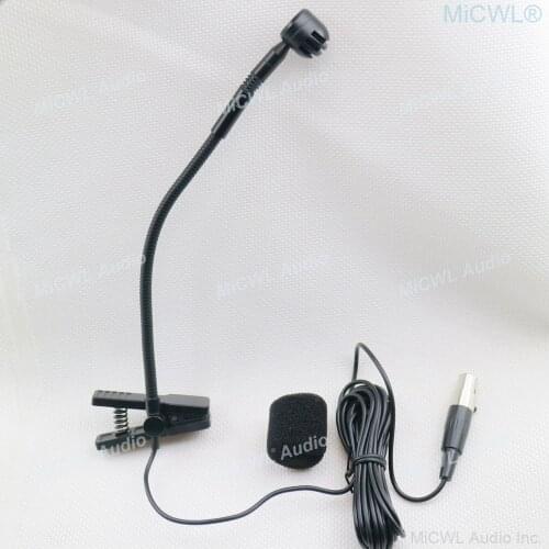 E908 Cardioid Music Instrument Gooseneck Microphone for Shure TA4F AKG Samson TA3F Wireless BeltPack Transmitter Mic Sets
